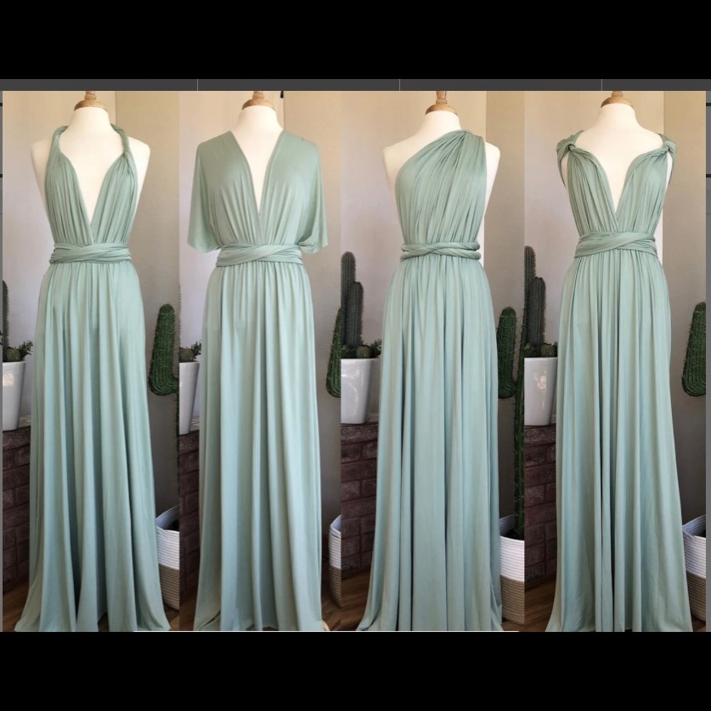 Sage Brides Maid Dress